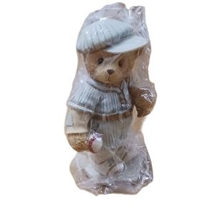 Enesco Cherished Teddies Take Me Out To The Ball Game Teddy Bear‎ Figurine 1997